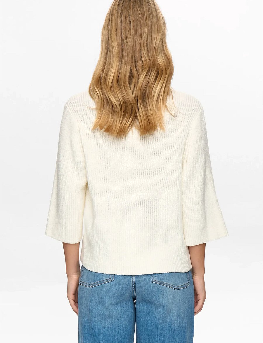 Nümph - NUMARSIE SS PULLOVER - swetry - cloud dancer - 4