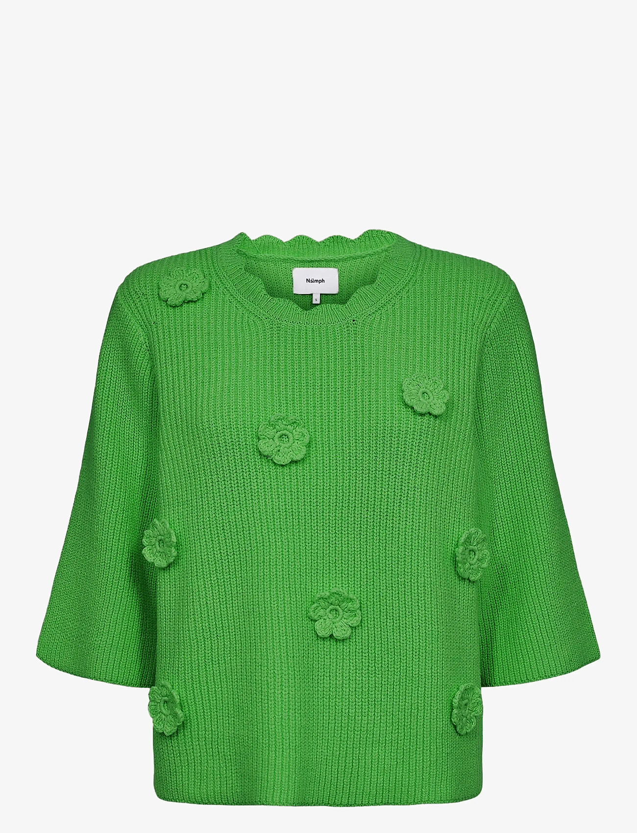 Nümph - NUMARSIE SS PULLOVER - trøjer - vibrant green - 1