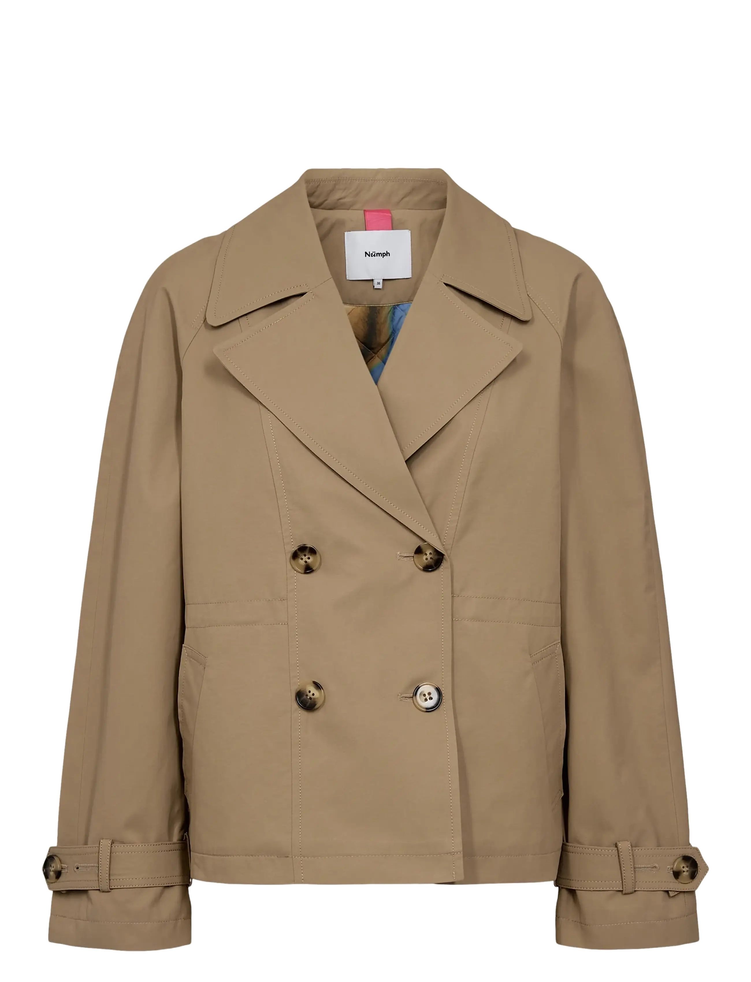 NÜMPH Nuflorian Kurz Jacke Beige - 40 - Damen
