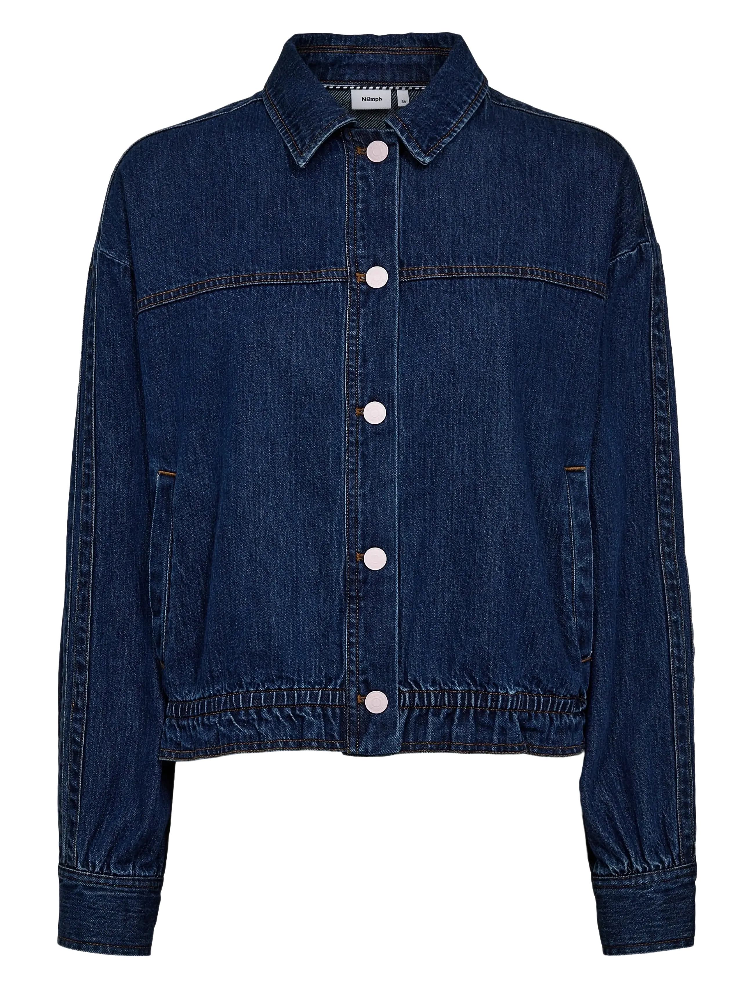 Nümph NUADDISON JACKET - Teksarõivad - MEDIUM BLUE DENIM / navy