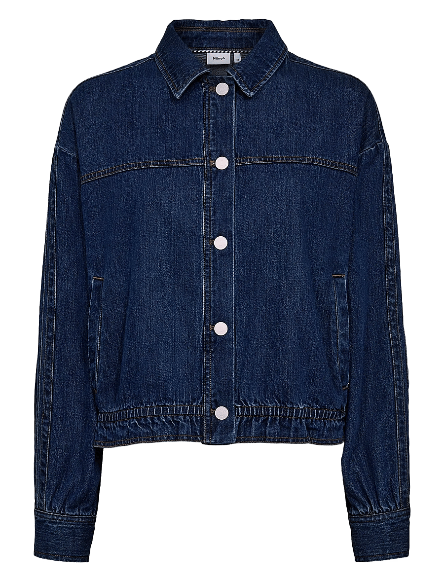 Nümph - NUADDISON JACKET - frühlingsjacken - medium blue denim - 1