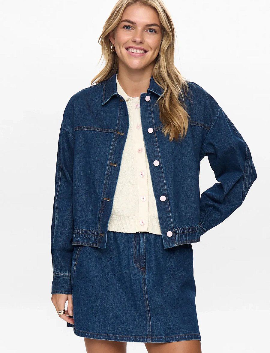 Nümph - NUADDISON JACKET - frühlingsjacken - medium blue denim - 0
