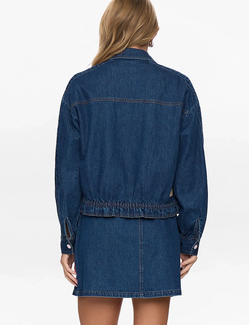 Nümph - NUADDISON JACKET - forårsjakker - medium blue denim - 3