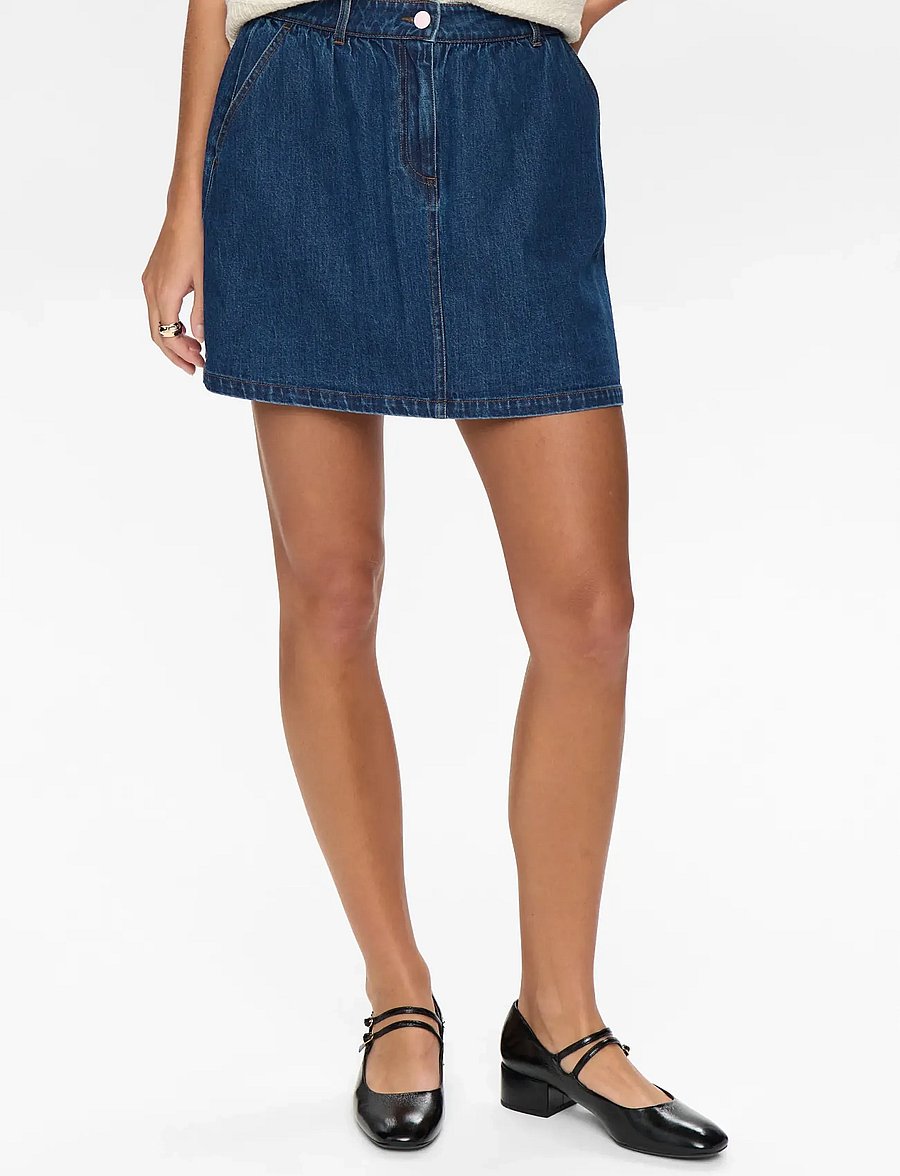 Nümph - NUADDISON SKIRT - denimnederdele - medium blue denim - 0