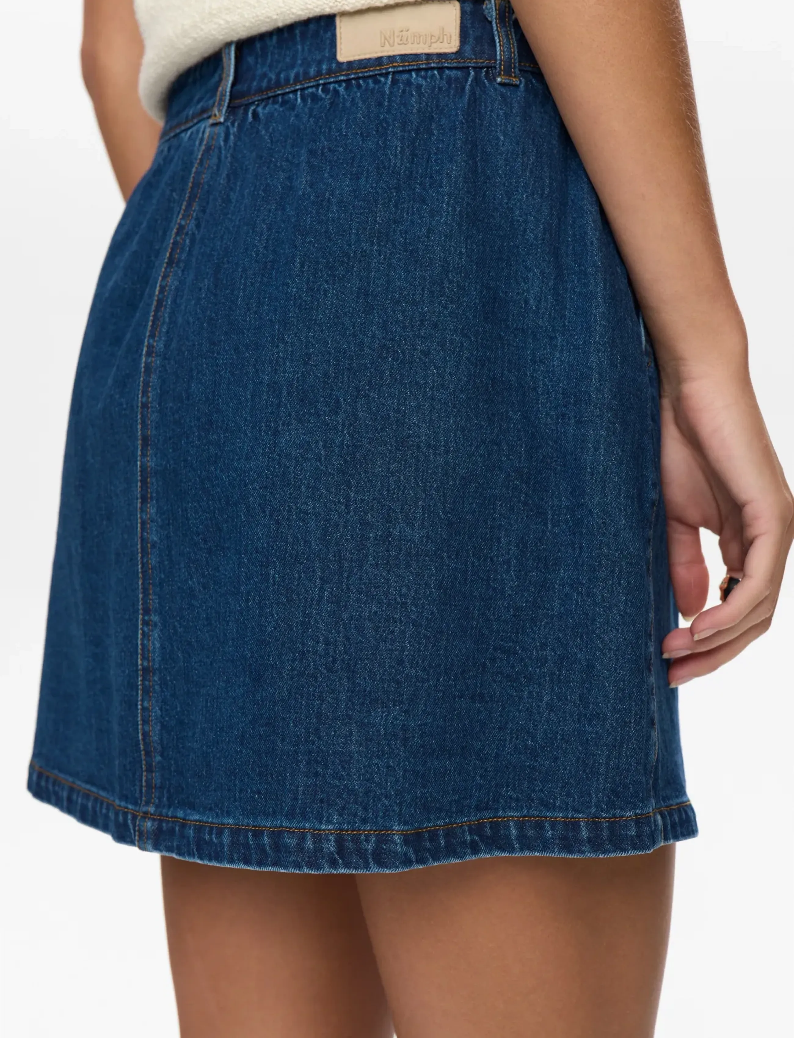 Nümph - NUADDISON SKIRT - jeanskjolar - medium blue denim - 3