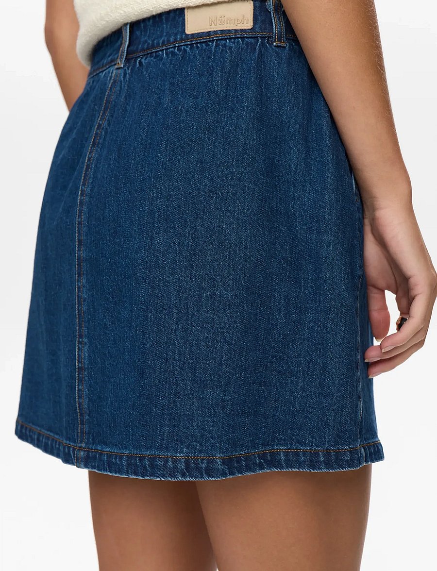 Nümph - NUADDISON SKIRT - denimnederdele - medium blue denim - 3
