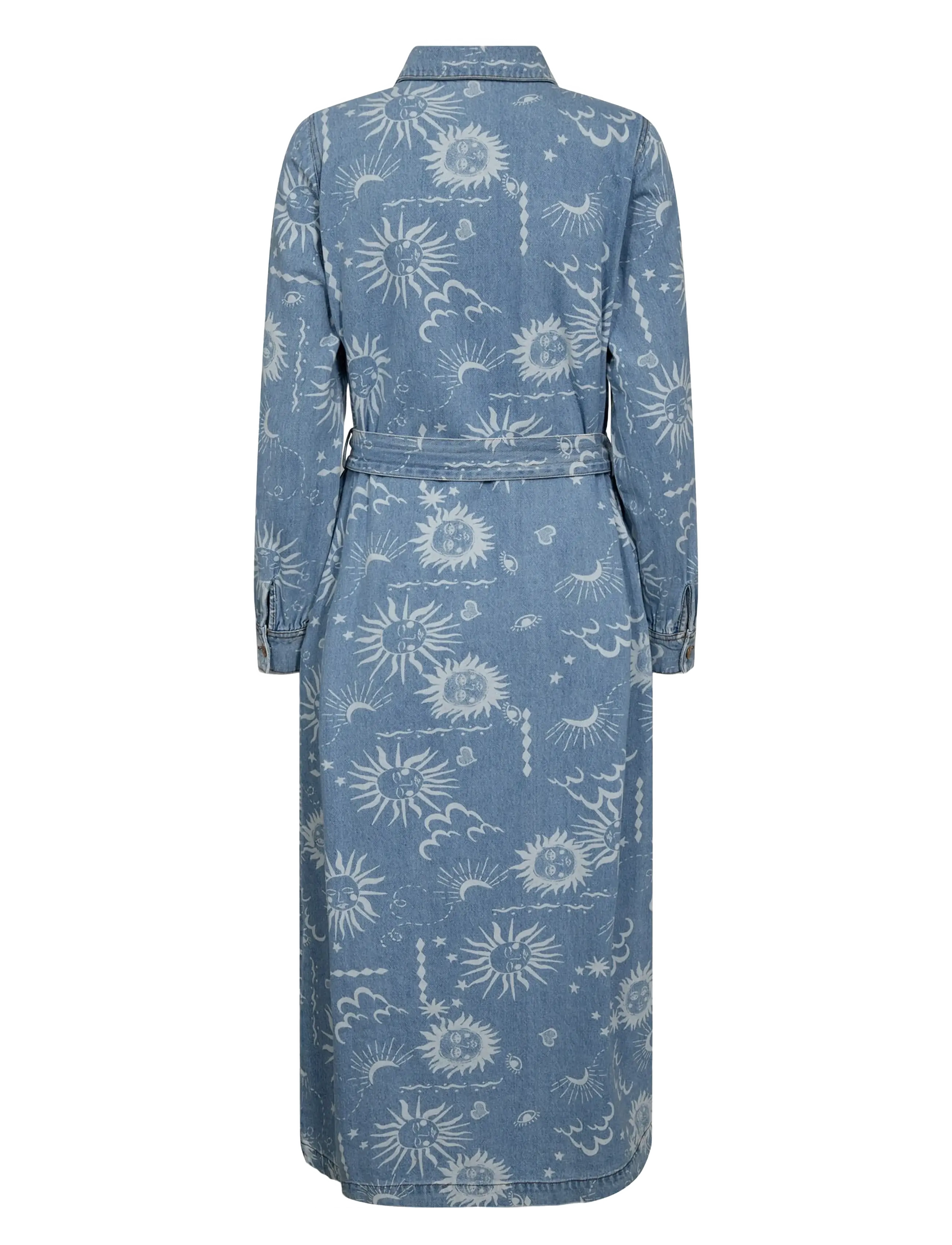 Nümph - NUGISELLY DRESS - skjortekjoler - light blue denim - 2