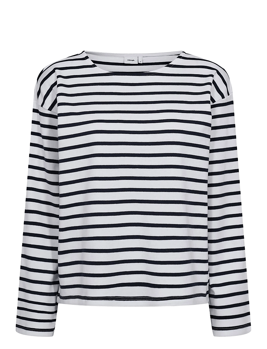 Nümph - NUHIRA LS BLOUSE - GOTS - langärmlige tops - dark sapphire - 1