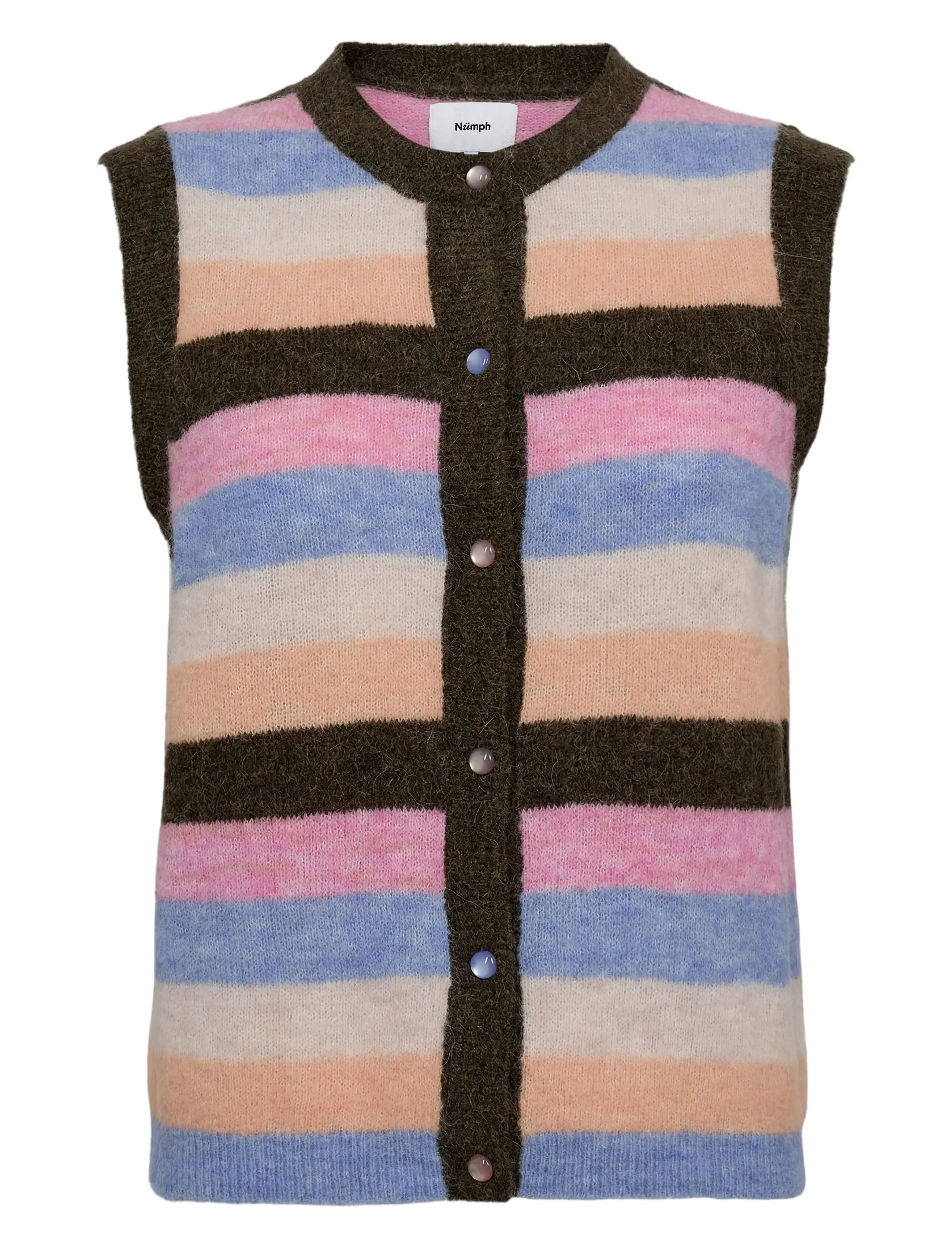 NÜMPH Nuriette Stripy Vest Blau - S - Damen
