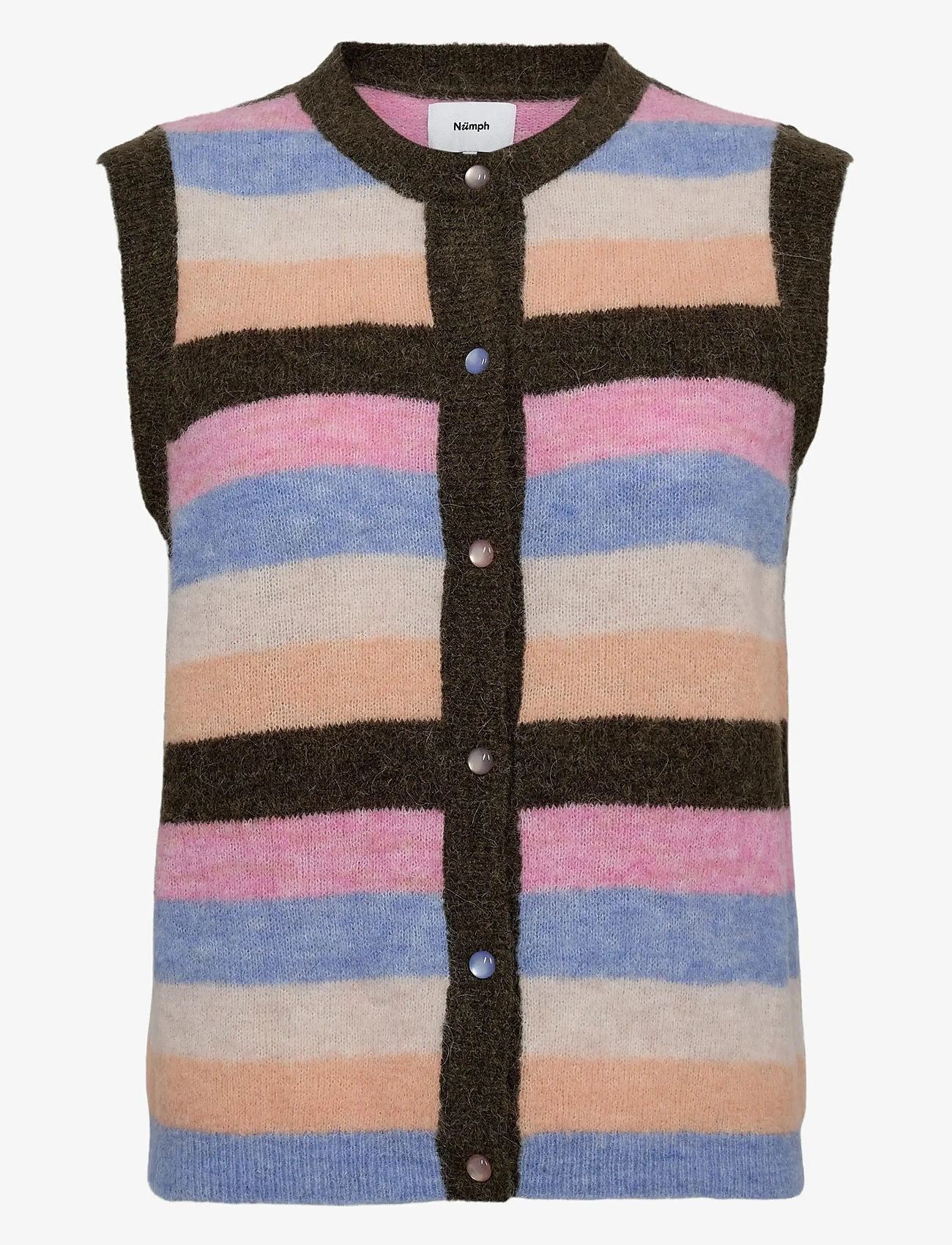 Nümph - NURIETTE STRIPY VEST - kootud vestid - sea turtle - 0