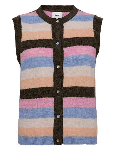 Nuriette Stripy Vest - Cardigans