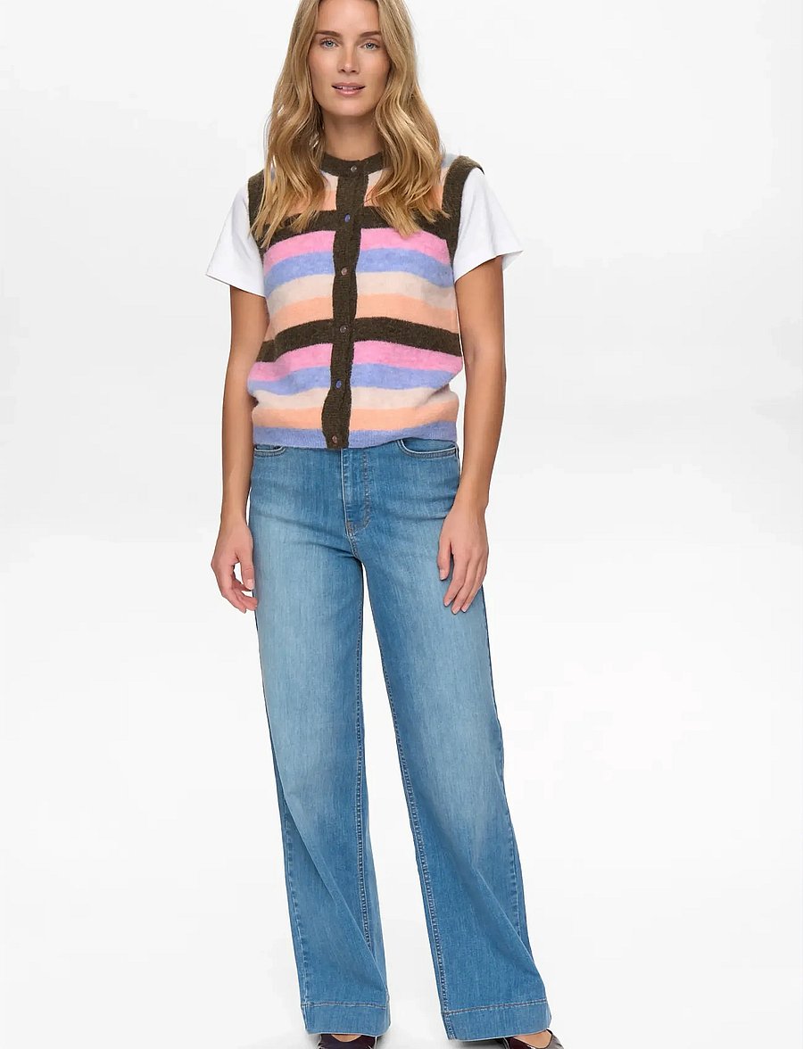 Nümph - NURIETTE STRIPY VEST - strikveste - sea turtle - 2