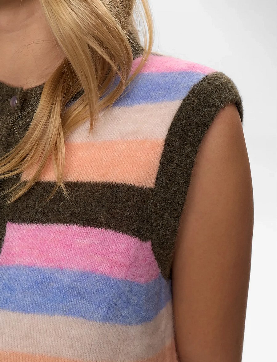 Nümph - NURIETTE STRIPY VEST - strikveste - sea turtle - 3
