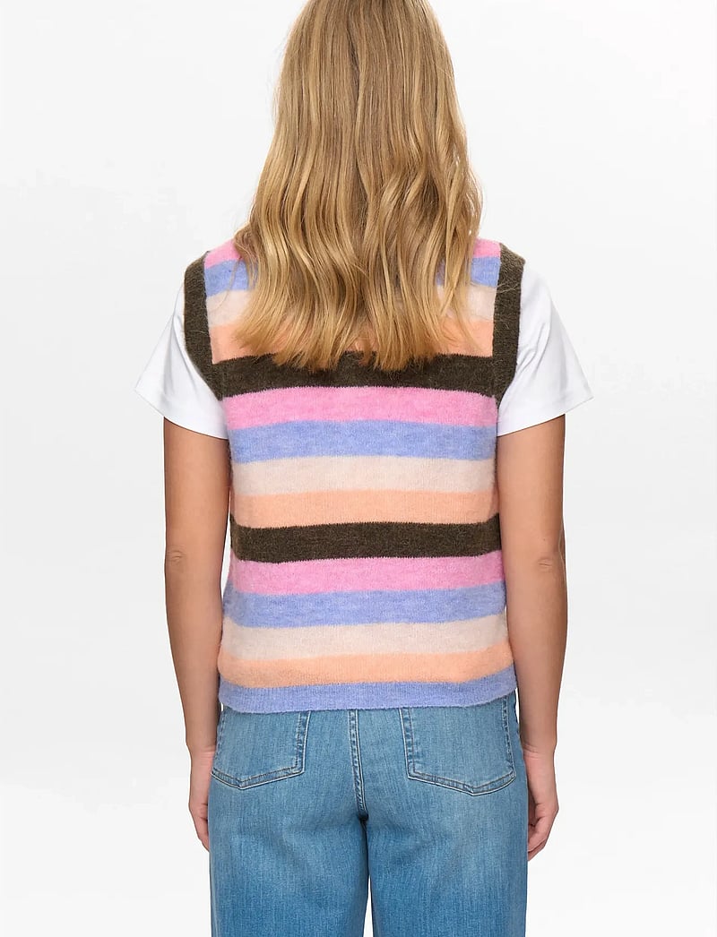 Nümph - NURIETTE STRIPY VEST - kootud vestid - sea turtle - 4