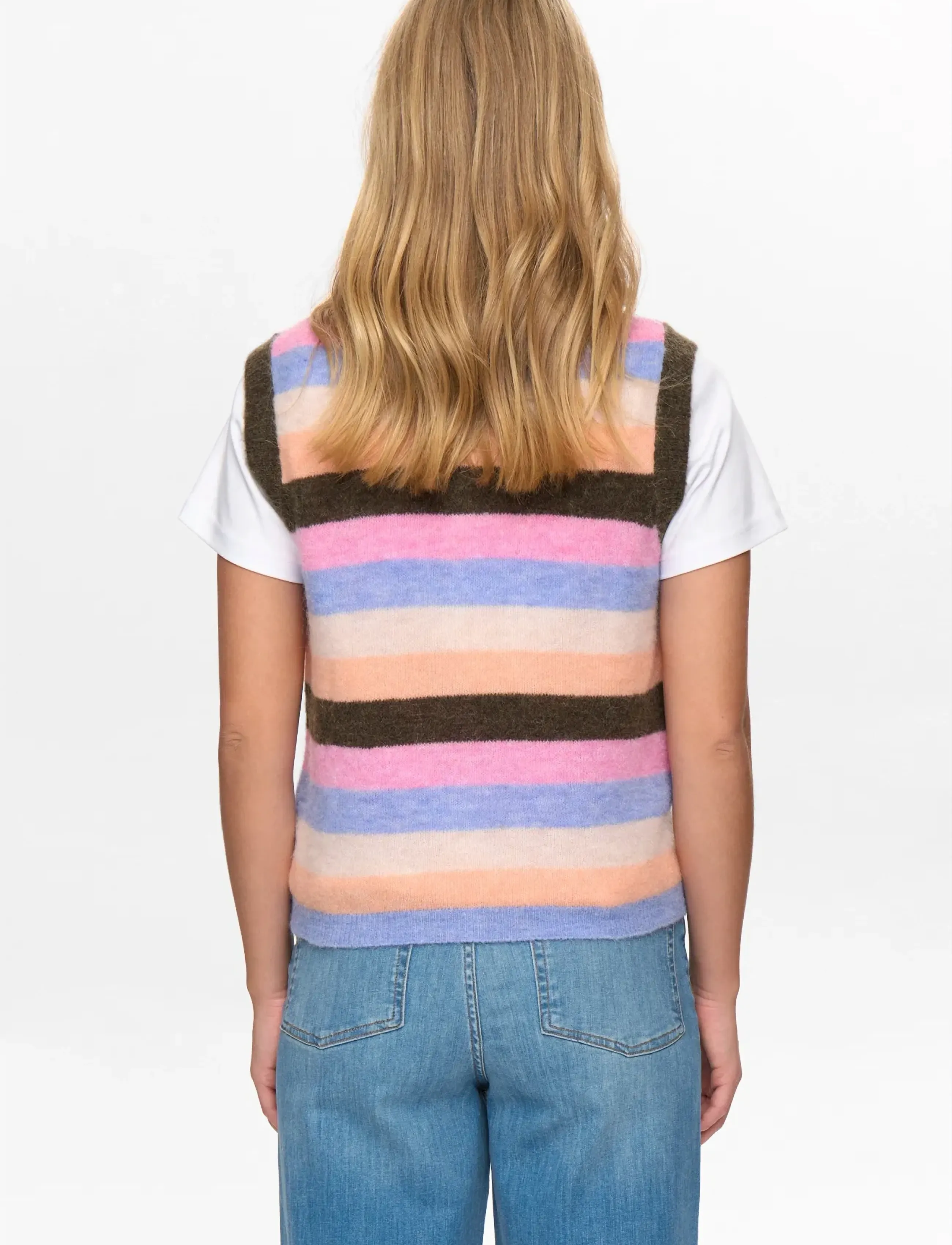 Nümph - NURIETTE STRIPY VEST - megztos liemenės - sea turtle - 4