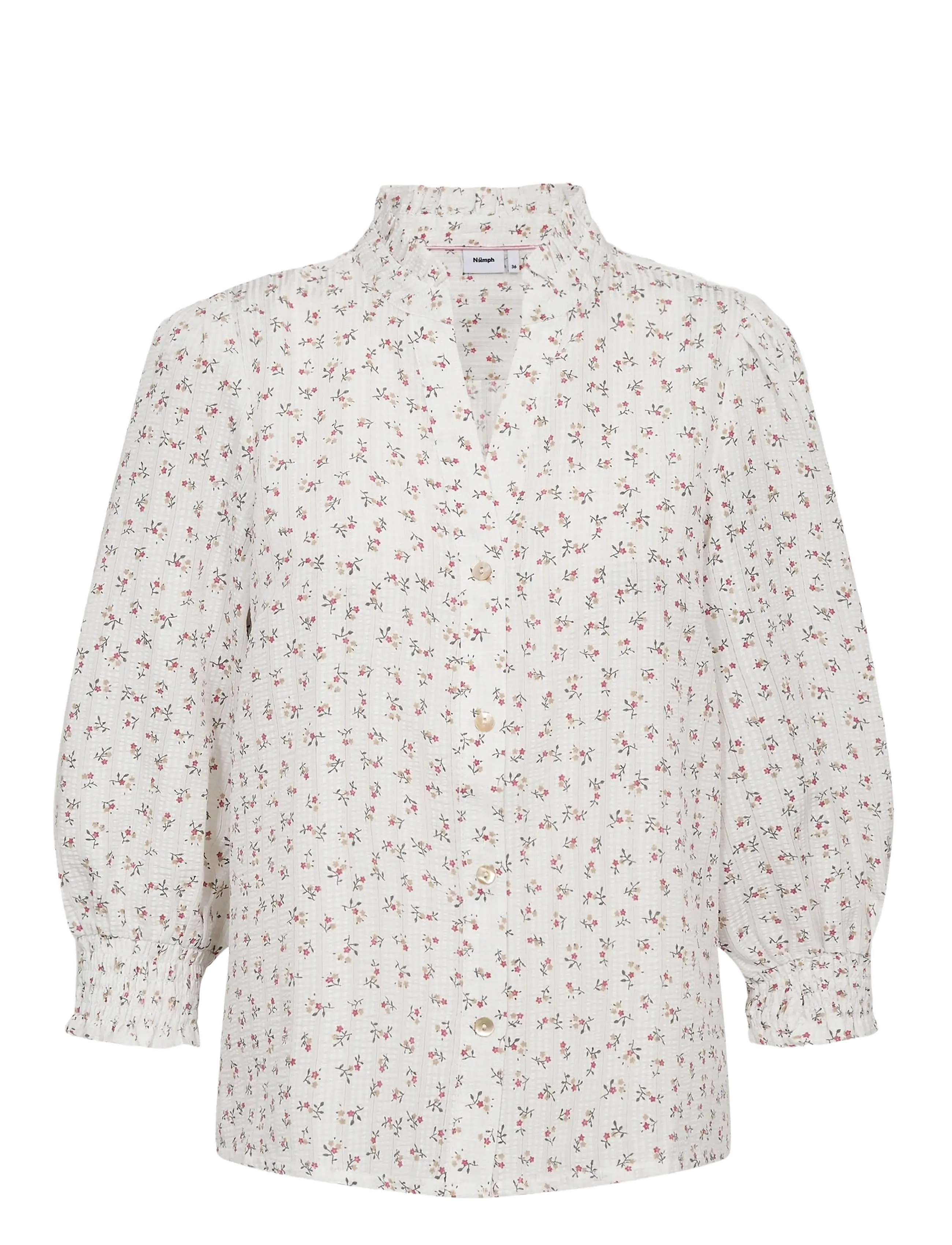 Nümph NUFENJA SHIRT - Tøj - CAYENNE / cream