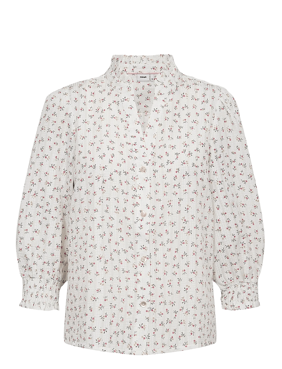 Nümph - NUFENJA SHIRT - langärmelige blusen - cayenne - 0