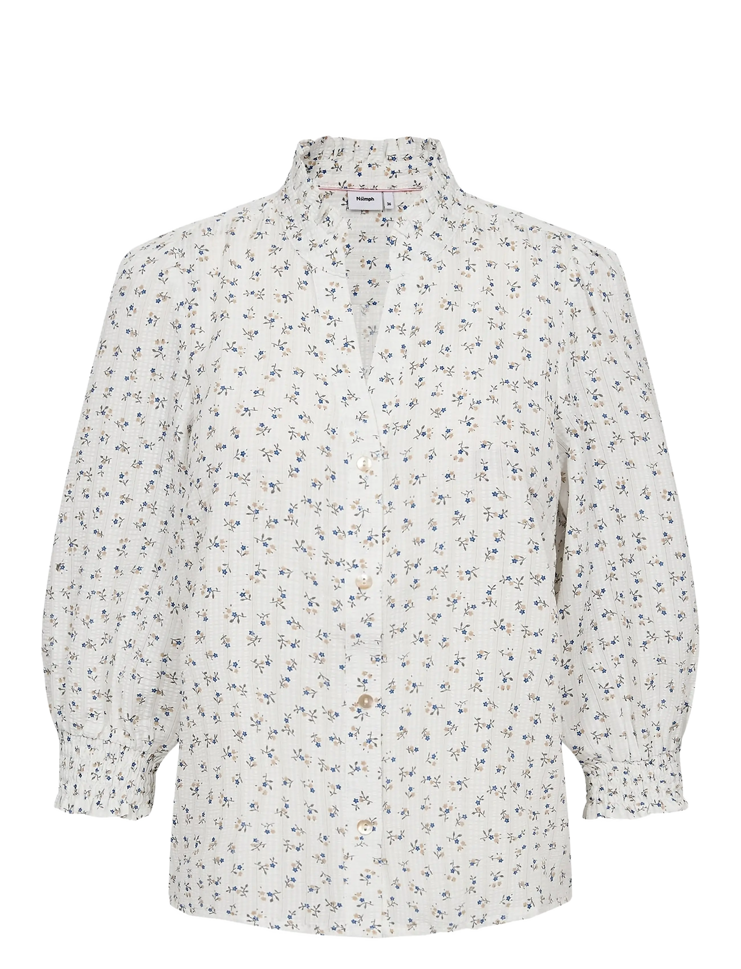Nümph NUFENJA SHIRT - Officewear - GRAY BLUE / multi