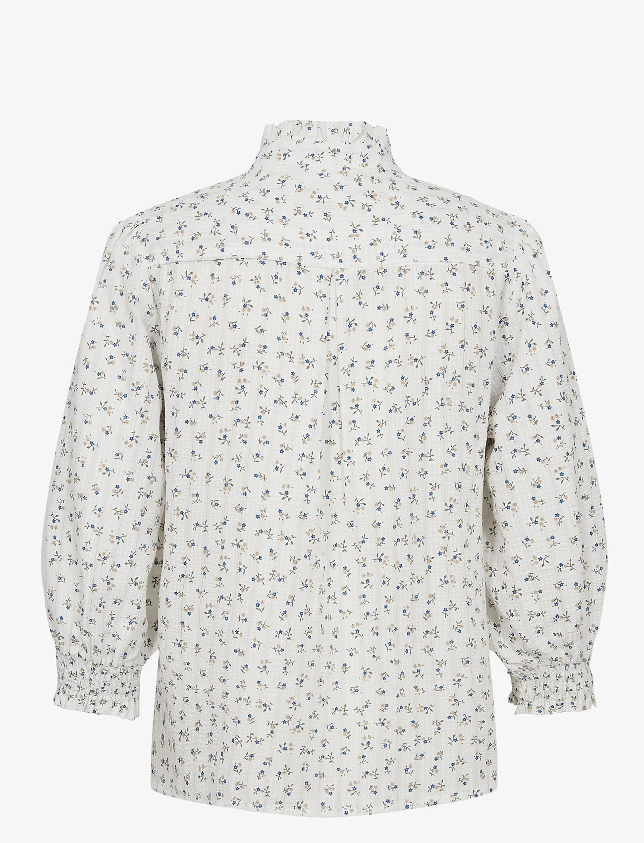 Nümph - NUFENJA SHIRT - long sleeved blouses - gray blue - 2