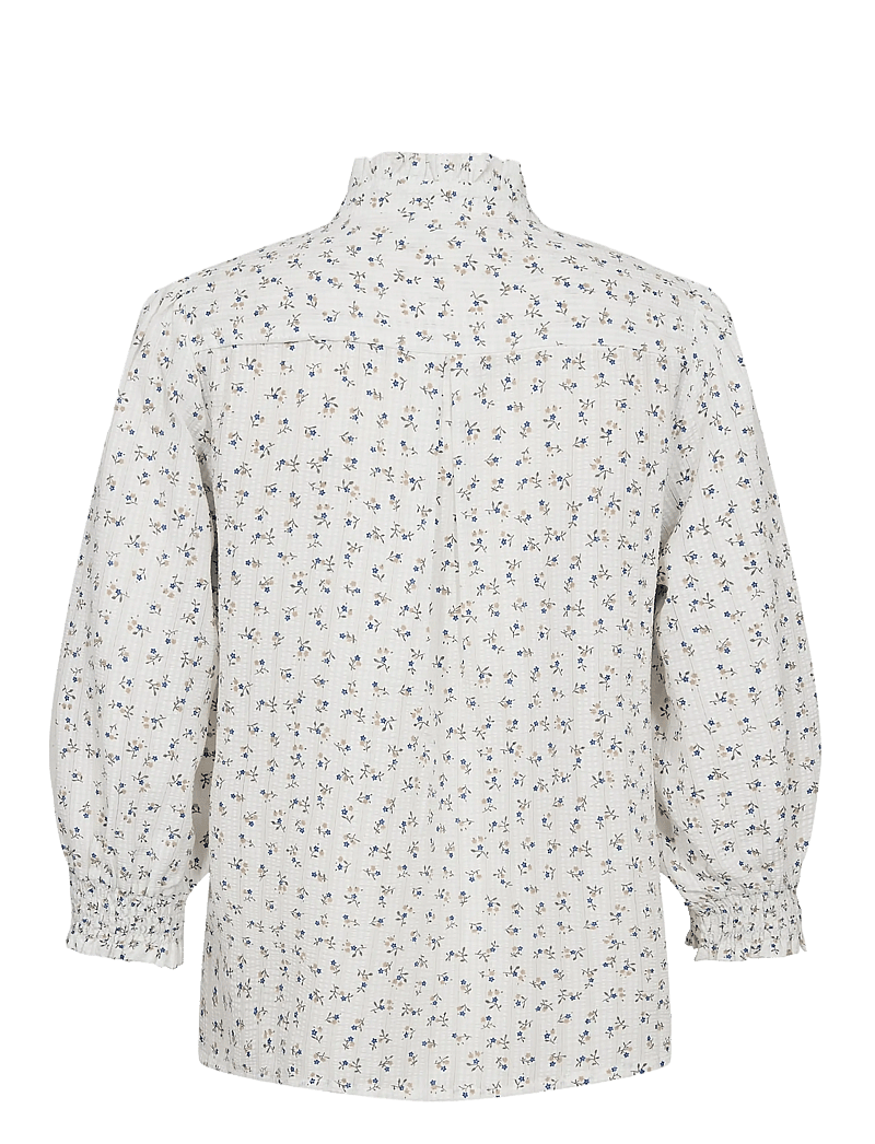 Nümph - NUFENJA SHIRT - blouses met lange mouwen - gray blue - 2