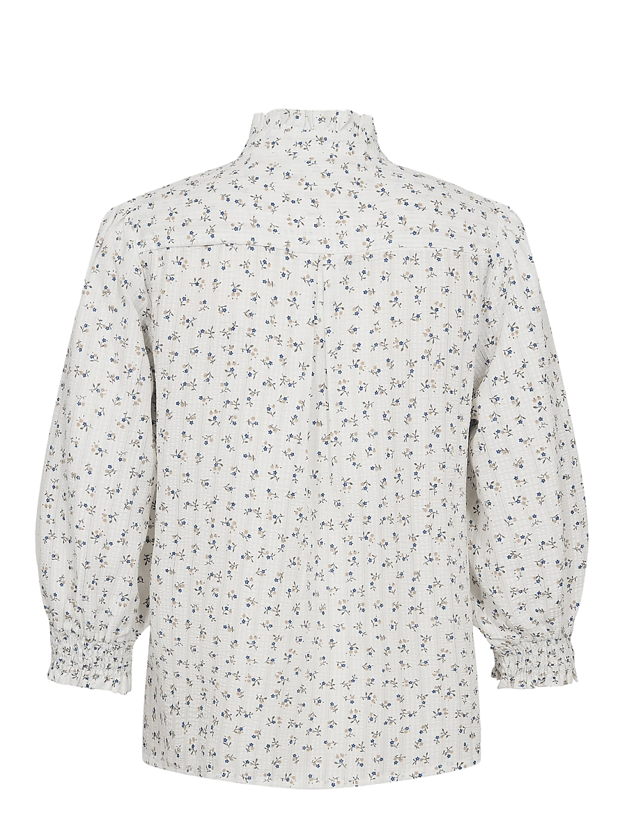 Nümph - NUFENJA SHIRT - langärmelige blusen - gray blue - 2