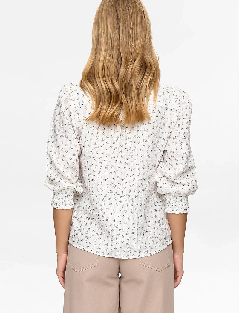 Nümph - NUFENJA SHIRT - blouses met lange mouwen - gray blue - 3