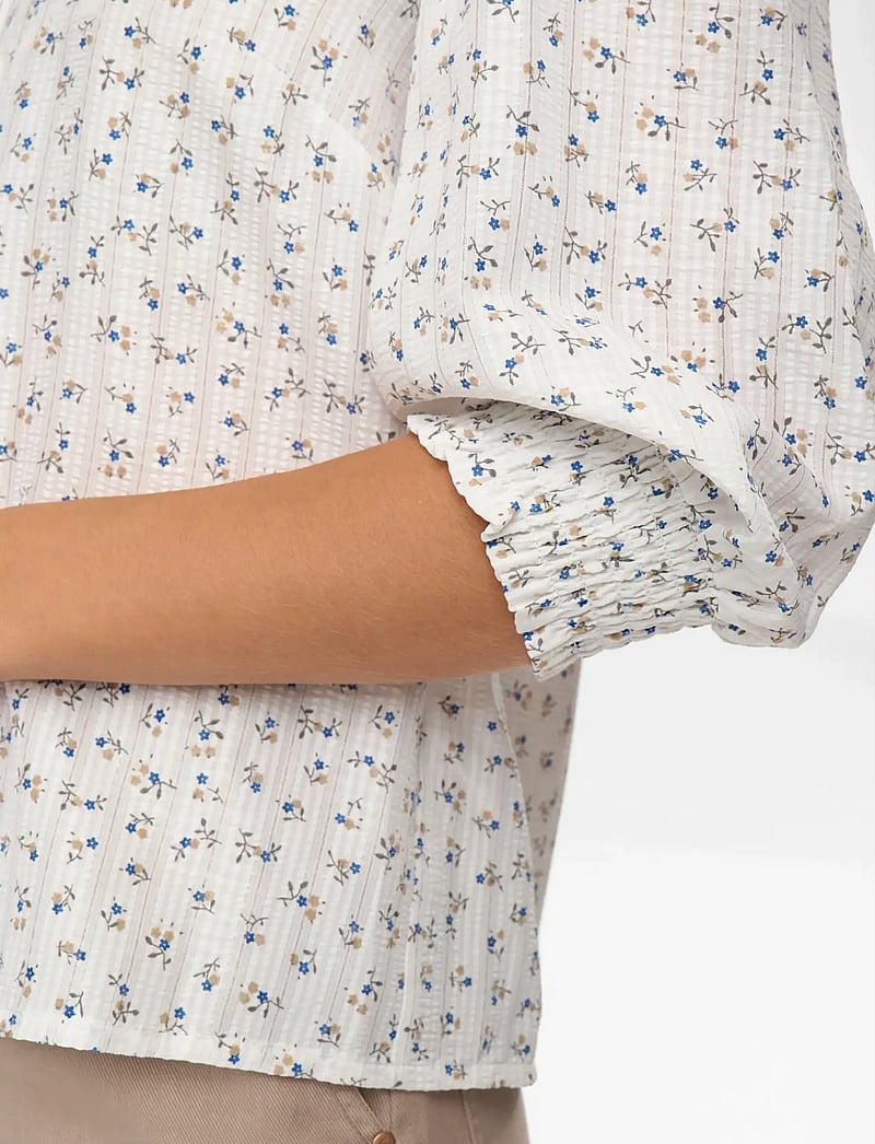 Nümph - NUFENJA SHIRT - blouses met lange mouwen - gray blue - 5