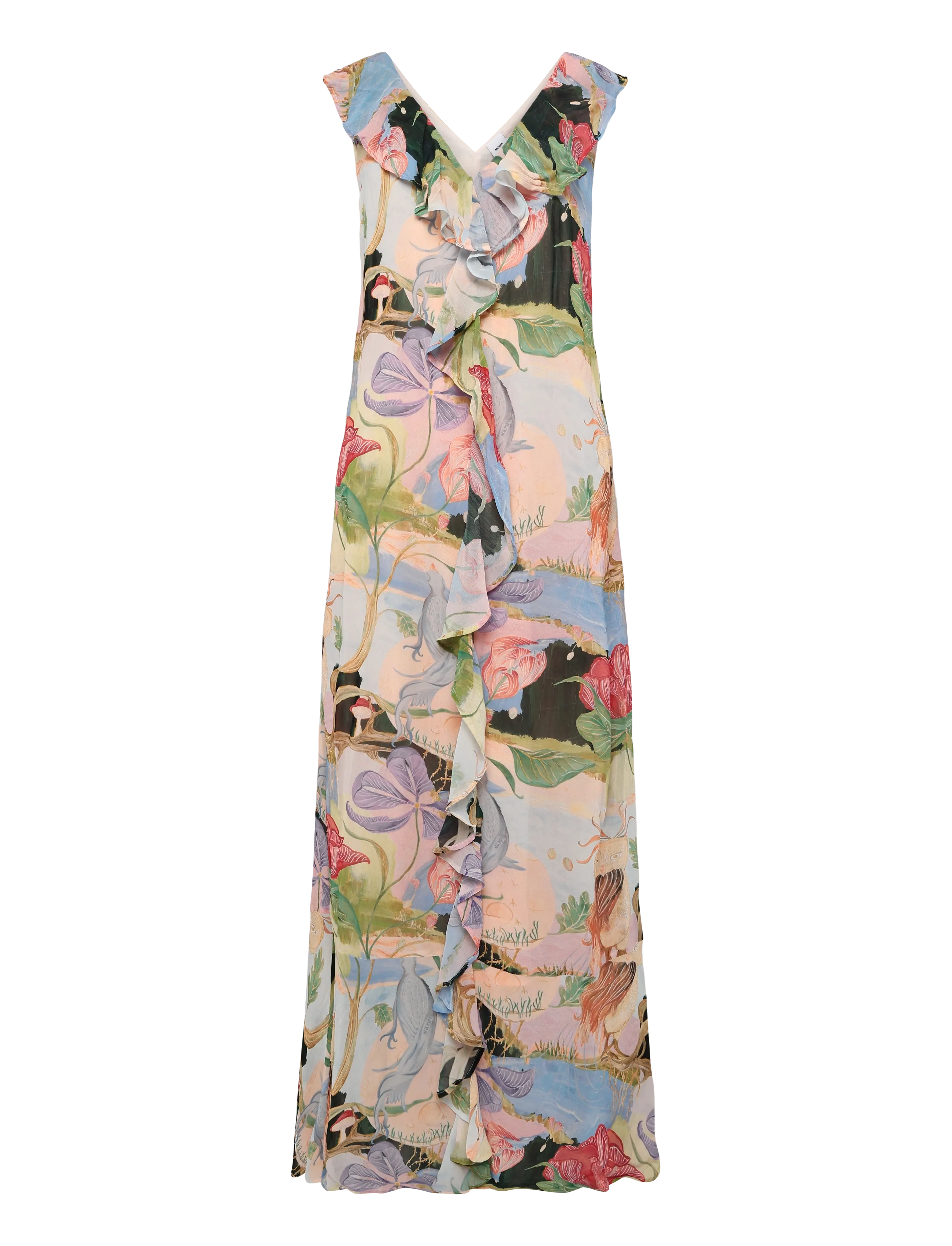 Nümph - NUSHAILYN MAXI DRESS - sommerkleider - airy blue - 1