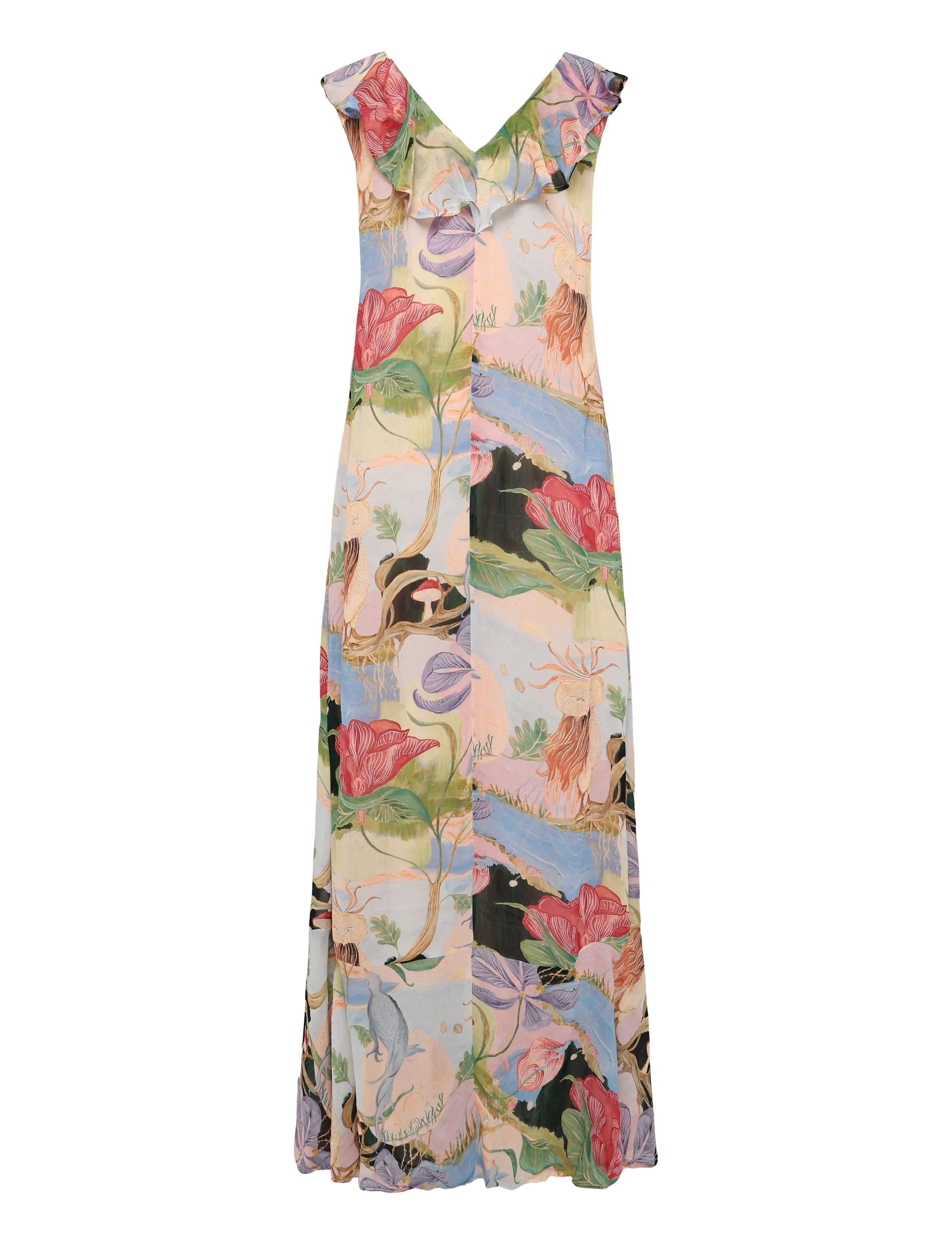 Nümph - NUSHAILYN MAXI DRESS - sommerkleider - airy blue - 2