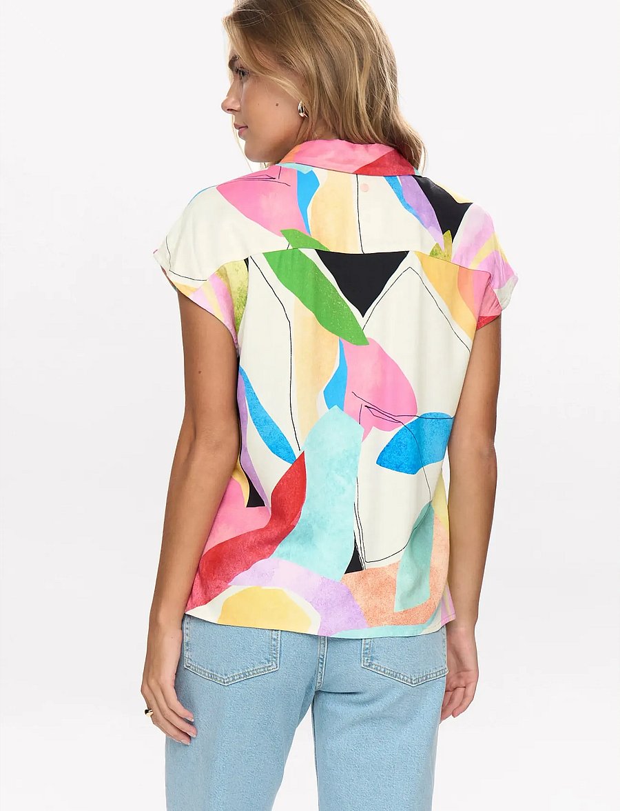 Nümph - NUADELINE SL SHIRT - kortærmede skjorter - peony - 0