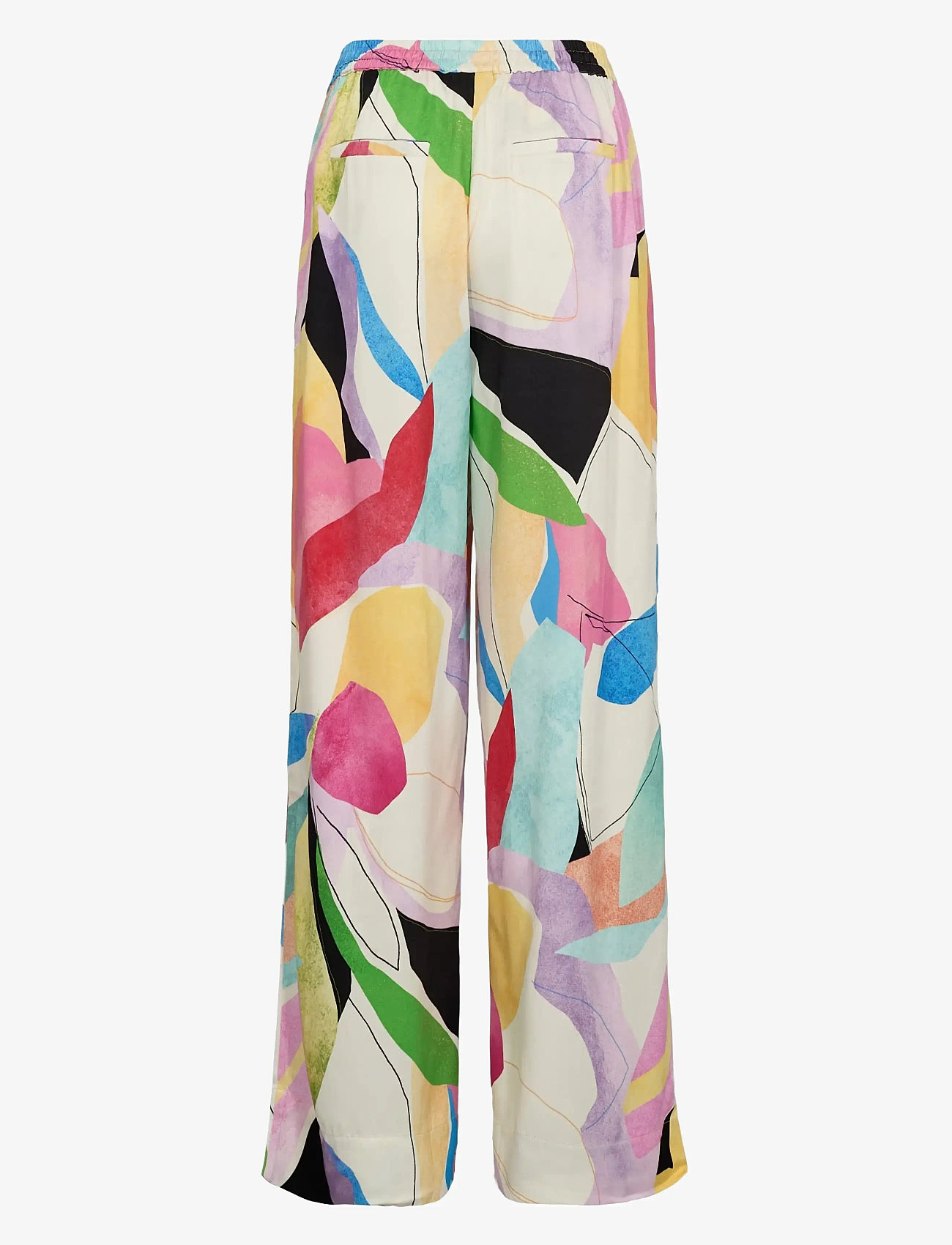 Nümph - NUADELINE PANTS - wide leg trousers - peony - 2