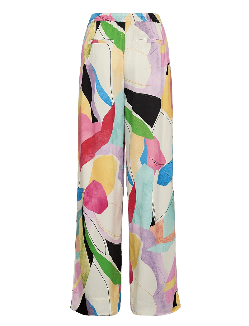 Nümph - NUADELINE PANTS - wide leg trousers - peony - 2