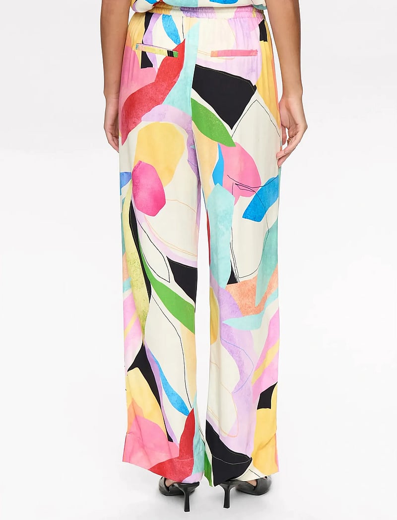 Nümph - NUADELINE PANTS - wide leg trousers - peony - 5