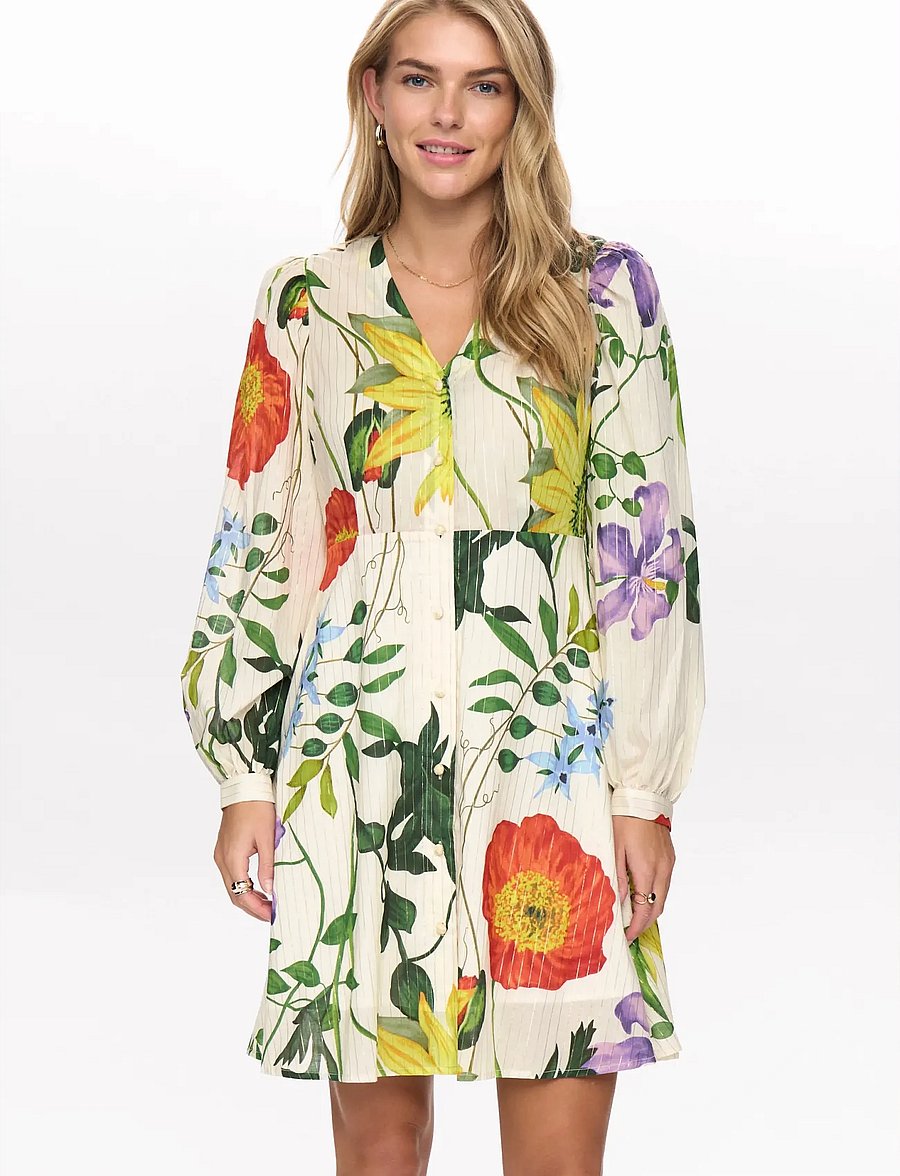Nümph - NUBELISA DRESS - summer dresses - pristine - 3