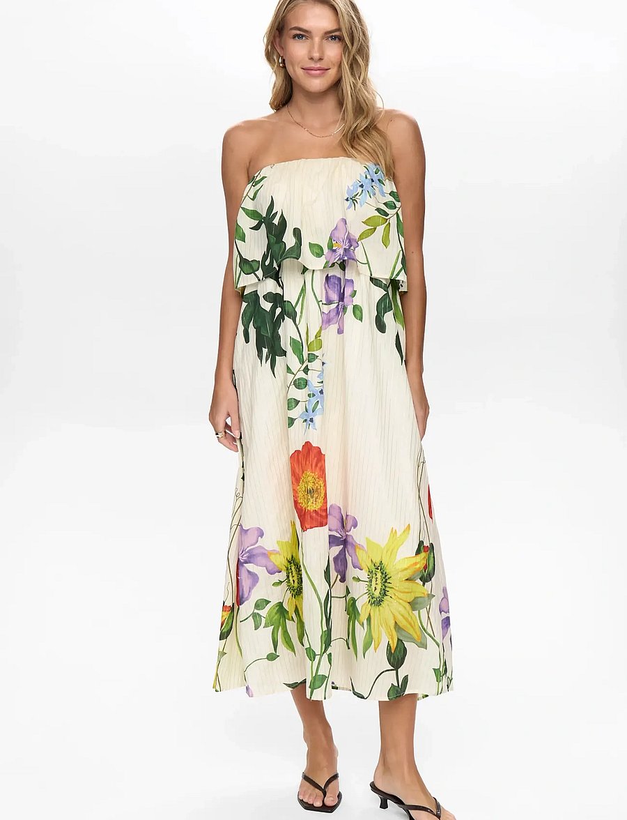 Nümph - NUBELISA MAXI DRESS - sukienki letnie - pristine - 0