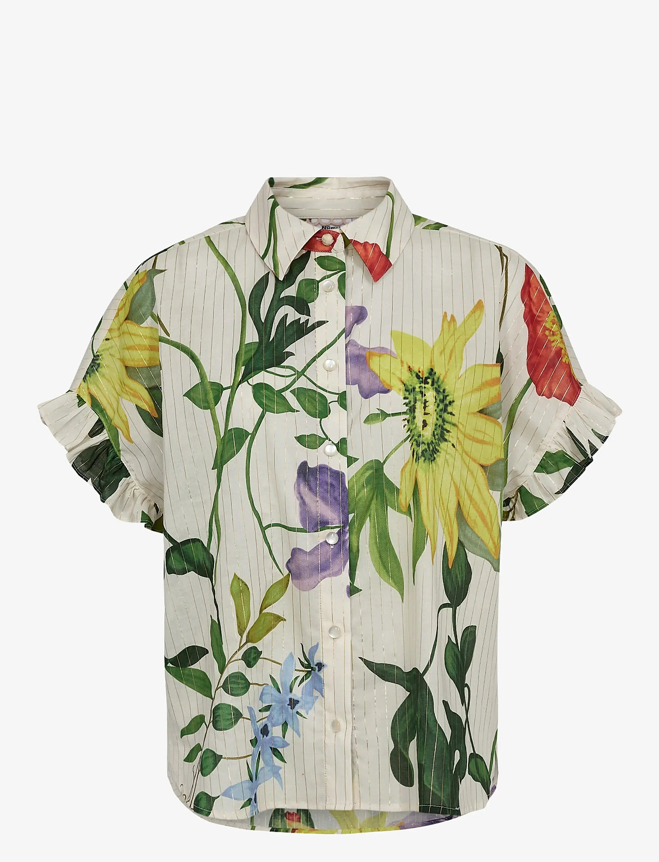 Nümph - NUBELISA SLEEVELESS SHIRT - kortärmade skjortor - pristine - 0