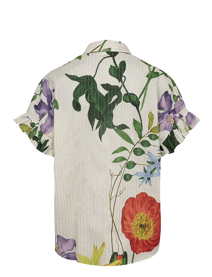 Nümph - NUBELISA SLEEVELESS SHIRT - kortærmede skjorter - pristine - 2