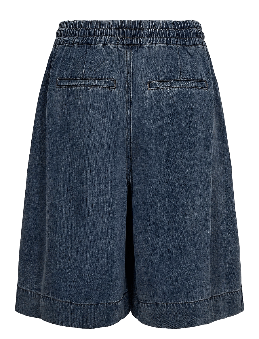 Nümph - NUELIDA SHORTS - lühikesed teksapüksid - snow washed denim - 2