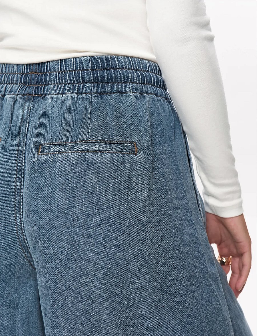 Nümph - NUELIDA SHORTS - lühikesed teksapüksid - snow washed denim - 5