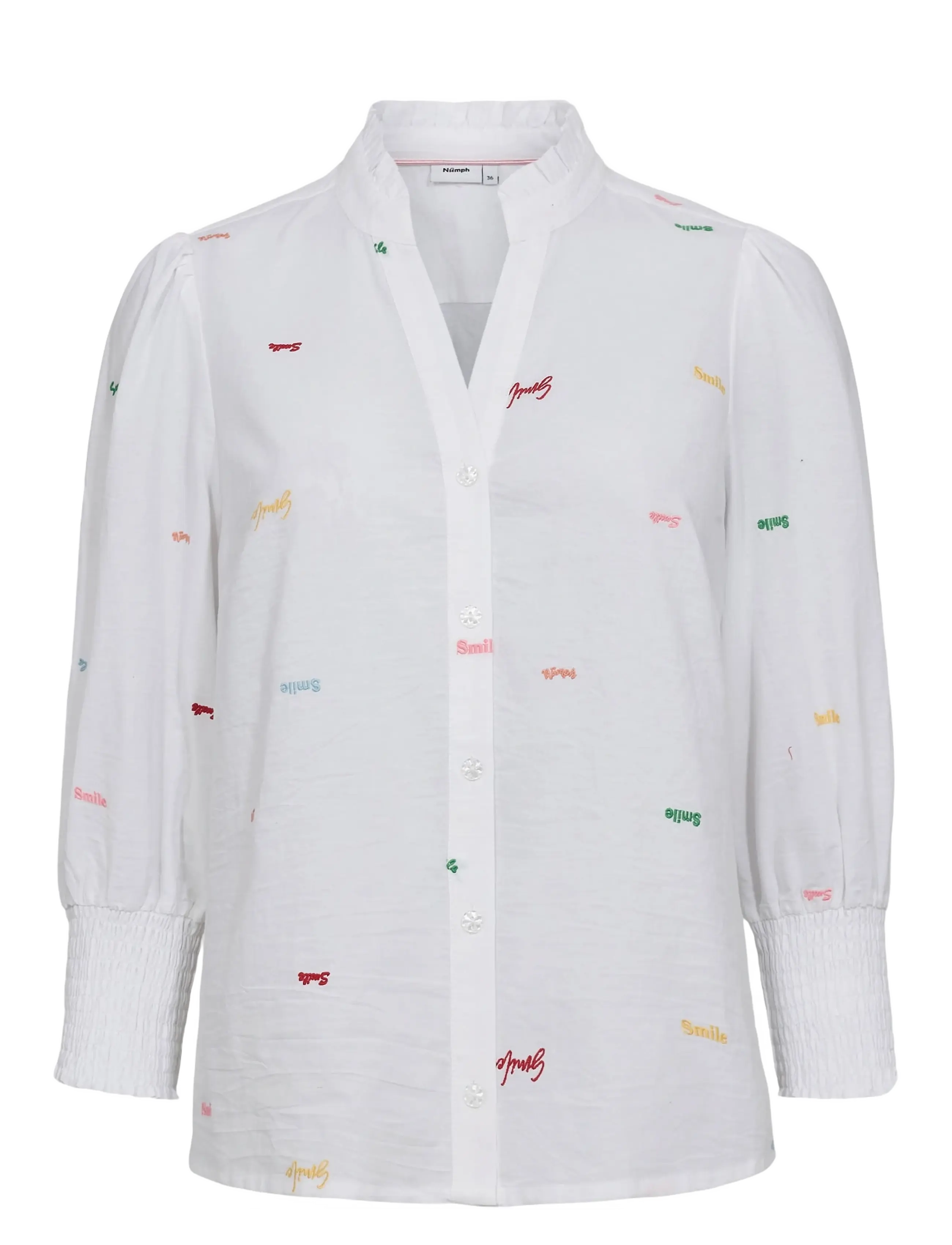 Nümph NUJOYA SHIRT - Clothing - BRIGHT WHITE / white