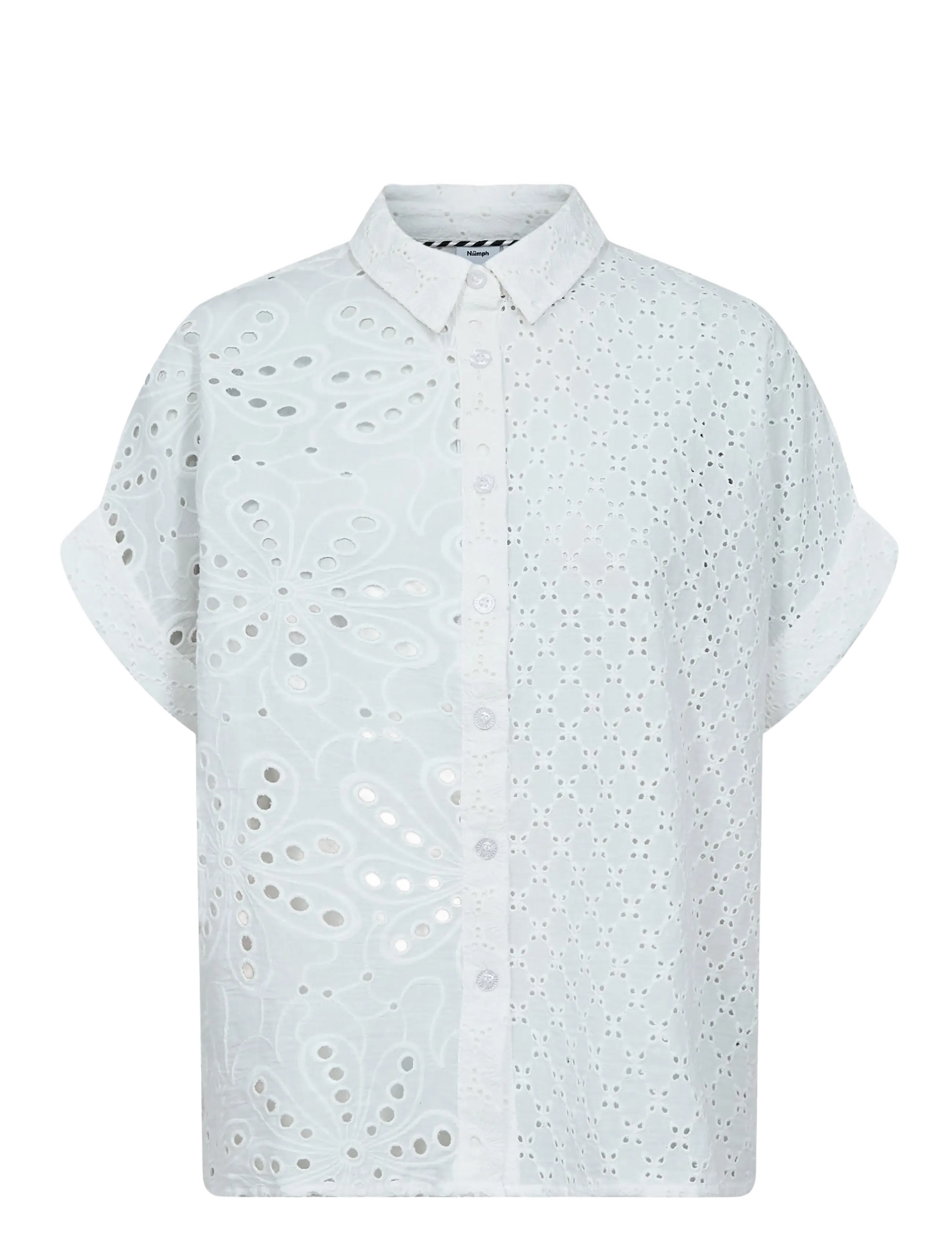 Nümph NUPALMA SLEEVELESS SHIRT - Skjorter - BRIGHT WHITE / white