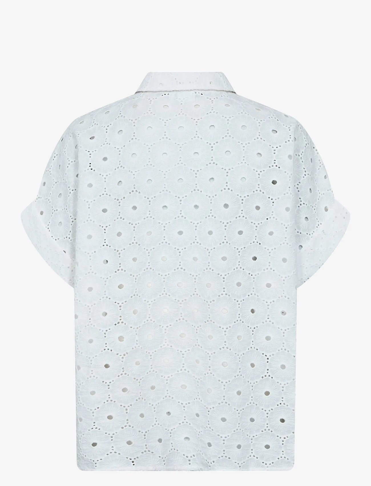 Nümph - NUPALMA SLEEVELESS SHIRT - lühikeste varrukatega särgid - bright white - 2