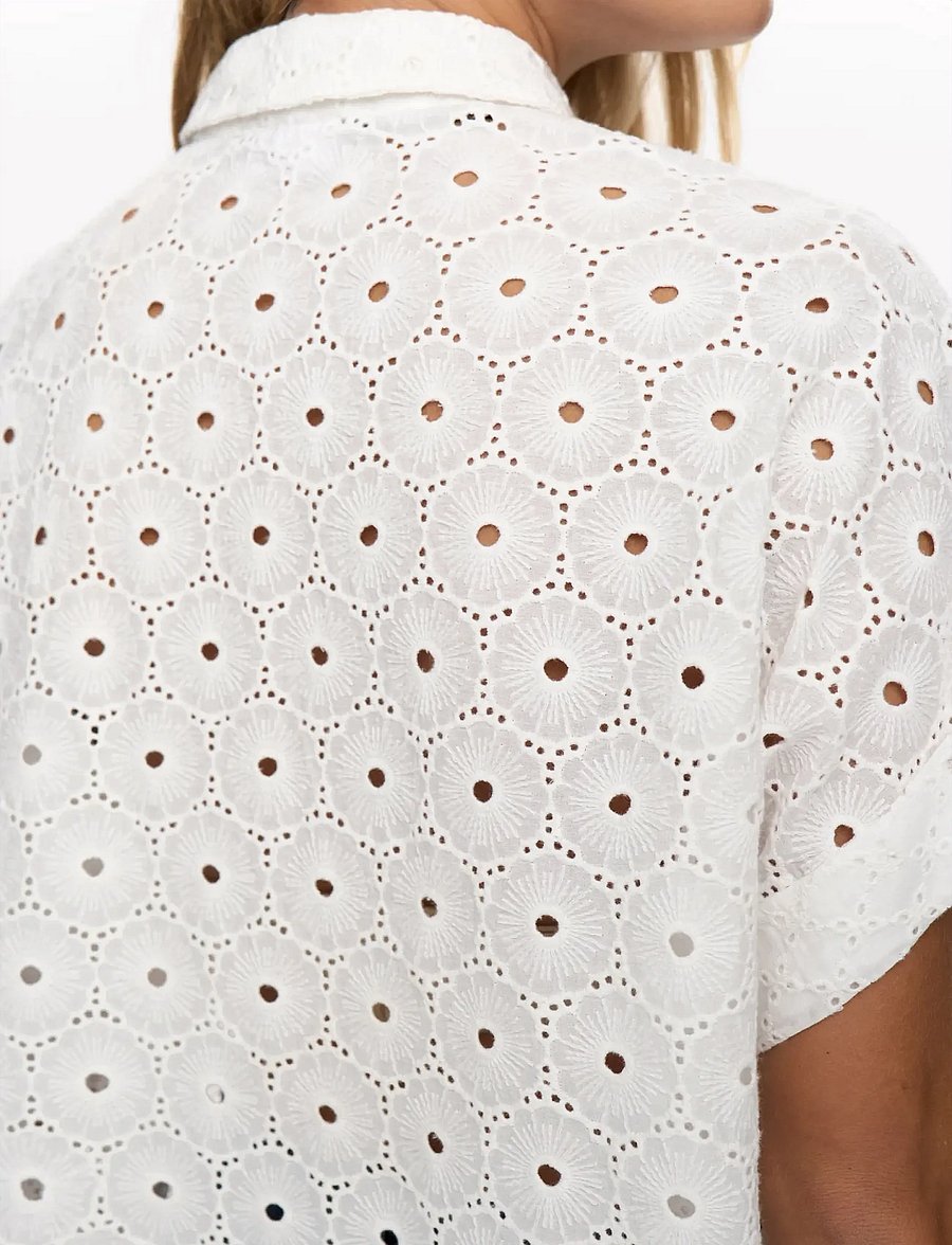 Nümph - NUPALMA SLEEVELESS SHIRT - kurzärmlige hemden - bright white - 5