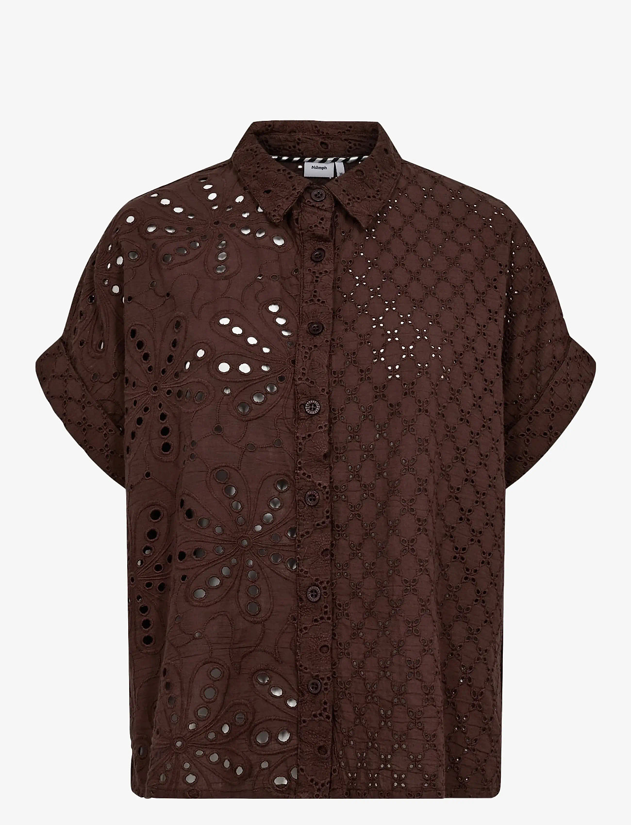 Nümph - NUPALMA SLEEVELESS SHIRT - short-sleeved shirts - chicory coffee - 1