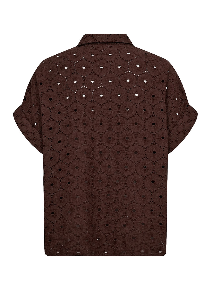 Nümph - NUPALMA SLEEVELESS SHIRT - kortærmede skjorter - chicory coffee - 2