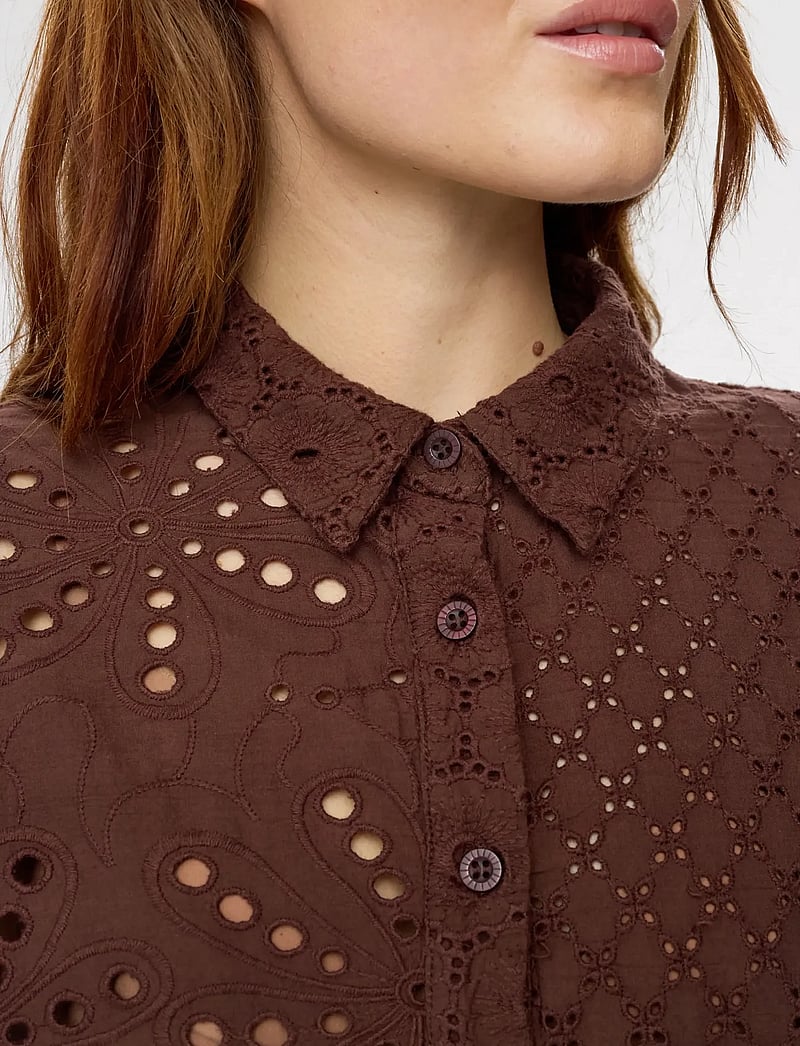 Nümph - NUPALMA SLEEVELESS SHIRT - short-sleeved shirts - chicory coffee - 4