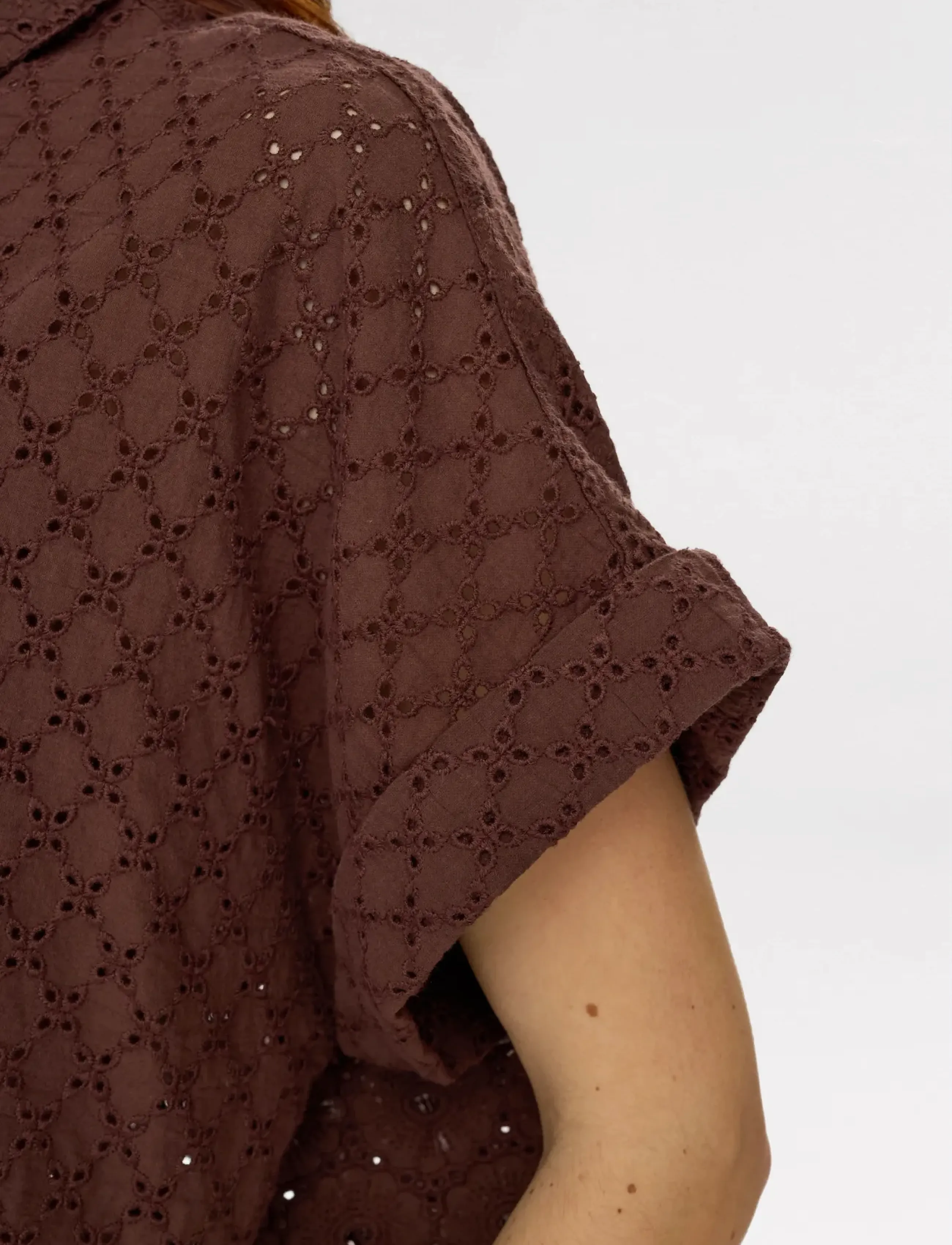 Nümph - NUPALMA SLEEVELESS SHIRT - kortærmede skjorter - chicory coffee - 5