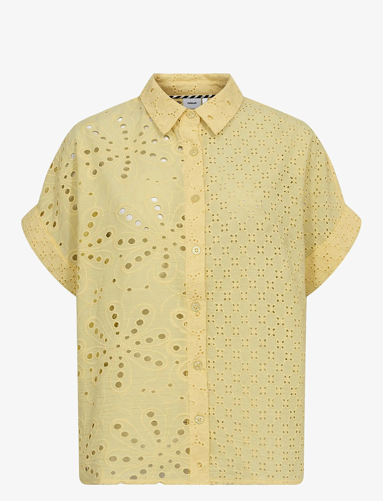 Nümph - NUPALMA SLEEVELESS SHIRT - kortærmede skjorter - popcorn - 0