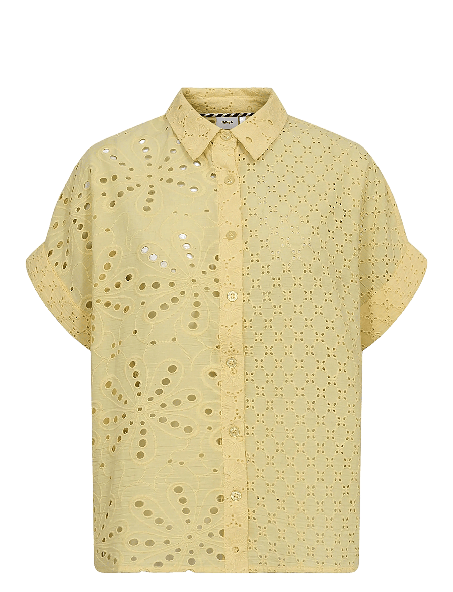 Nümph - NUPALMA SLEEVELESS SHIRT - kurzärmlige hemden - popcorn - 0