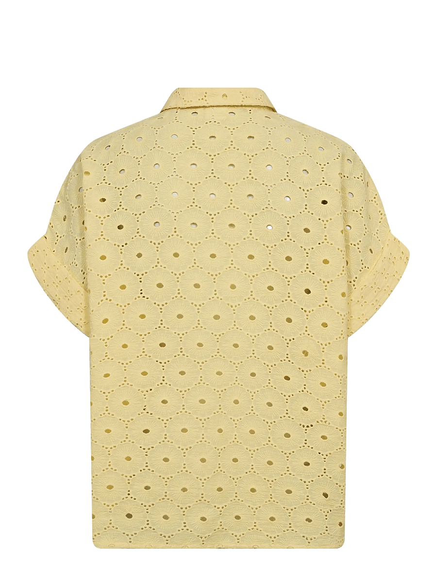 Nümph - NUPALMA SLEEVELESS SHIRT - kurzärmlige hemden - popcorn - 1